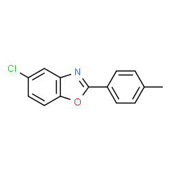 ChemSpider 2D Image | 5-Chloro-2-(4-methylphenyl)-1,3-benzoxazole | C14H10ClNO