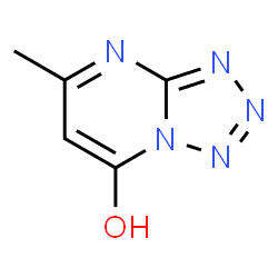 ChemSpider 2D Image | 5-Methyltetrazolo[1,5-a]pyrimidin-7-ol | C5H5N5O