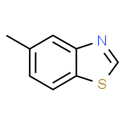 ChemSpider 2D Image | 5-METHYLBENZOTHIAZOLE | C8H7NS