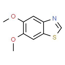 ChemSpider 2D Image | 5,6-dimethoxyBenzothiazole | C9H9NO2S
