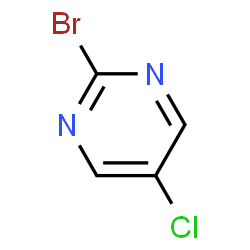 ChemSpider 2D Image | 2-Bromo-5-chloropyrimidine | C4H2BrClN2