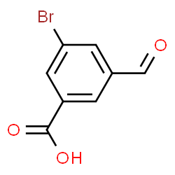 ChemSpider 2D Image | 3-Bromo-5-formylbenzoic acid | C8H5BrO3