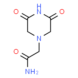 ChemSpider 2D Image | 2-(3,5-Dioxo-1-piperazinyl)acetamide | C6H9N3O3