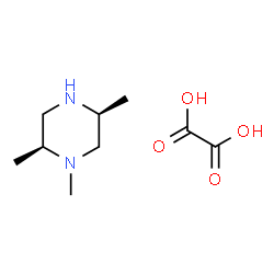 ChemSpider 2D Image | (2S,5S)-1,2,5-Trimethylpiperazine ethanedioate (1:1) | C9H18N2O4