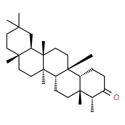 ChemSpider 2D Image | (4R,4aR,6aS,6bR,8aS,12aR,12bS,14aR,14bS)-4,4a,6b,8a,11,11,12b,14a-Octamethylicosahydro-3(2H)-picenone | C30H50O