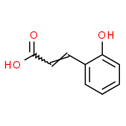 ChemSpider 2D Image | (2E)-3-(2-Hydroxyphenyl)acrylic acid | C9H8O3