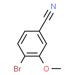 ChemSpider 2D Image | 4-bromo-3-methoxybenzonitrile | C8H6BrNO