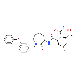 ChemSpider 2D Image | (2R,3S)-N~4~-Hydroxy-2-isobutyl-N~1~-[(3R)-2-oxo-1-(3-phenoxybenzyl)-3-azepanyl]-3-propylsuccinamide | C30H41N3O5