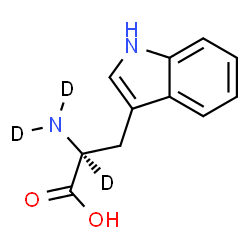 ChemSpider 2D Image | L-(N,N,alpha-~2~H_3_)Tryptophan | C11H9D3N2O2
