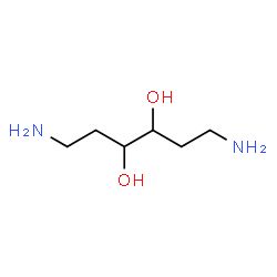 ChemSpider 2D Image | 3,4-Dihydroxy-1,6-hexanediamine | C6H16N2O2