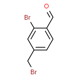 ChemSpider 2D Image | 2-Bromo-4-(bromomethyl)benzaldehyde | C8H6Br2O