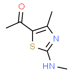 ChemSpider 2D Image | 1-(4-METHYL-2-(METHYLAMINO)THIAZOL-5-YL)ETHANONE | C7H10N2OS