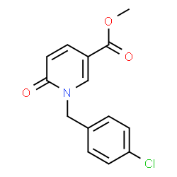 ChemSpider 2D Image | Methyl 1-(4-chlorobenzyl)-6-oxo-1,6-dihydro-3-pyridinecarboxylate | C14H12ClNO3