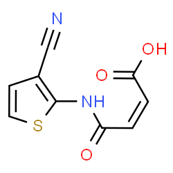 ChemSpider 2D Image | (2Z)-4-[(3-Cyano-2-thienyl)amino]-4-oxo-2-butenoic acid | C9H6N2O3S