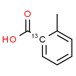 ChemSpider 2D Image | 2-Methyl(1-~13~C)benzoic acid | C713CH8O2