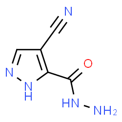 ChemSpider 2D Image | 4-Cyano-1H-pyrazole-5-carbohydrazide | C5H5N5O