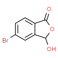 ChemSpider 2D Image | 5-Bromo-3-hydroxy-2-benzofuran-1(3H)-one | C8H5BrO3