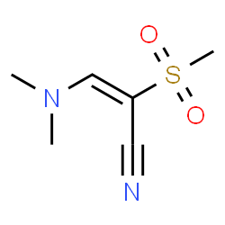 ChemSpider 2D Image | (2E)-3-(Dimethylamino)-2-(methylsulfonyl)acrylonitrile | C6H10N2O2S
