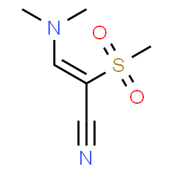 ChemSpider 2D Image | 3-(Dimethylamino)-2-(methylsulfonyl)acrylonitrile | C6H10N2O2S