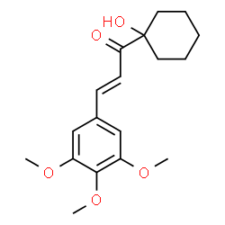 ChemSpider 2D Image | (2E)-1-(1-Hydroxycyclohexyl)-3-(3,4,5-trimethoxyphenyl)-2-propen-1-one | C18H24O5