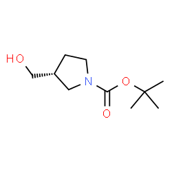 ChemSpider 2D Image | tert-butyl (3R)-3-(hydroxymethyl)pyrrolidine-1-carboxylate | C10H19NO3