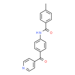 ChemSpider 2D Image | N-(4-Isonicotinoylphenyl)-4-methylbenzamide | C20H16N2O2