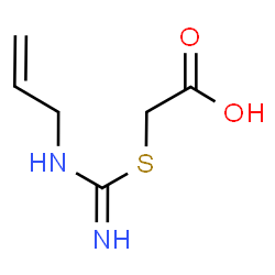 ChemSpider 2D Image | [(N-Allylcarbamimidoyl)sulfanyl]acetic acid | C6H10N2O2S
