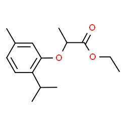ChemSpider 2D Image | Ethyl 2-(2-isopropyl-5-methylphenoxy)propanoate | C15H22O3