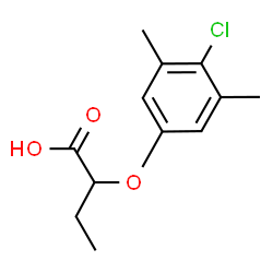 ChemSpider 2D Image | 2-(4-Chloro-3,5-dimethylphenoxy)butanoic acid | C12H15ClO3