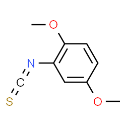 ChemSpider 2D Image | 2,5-DIMETHOXYPHENYL ISOTHIOCYANATE | C9H9NO2S