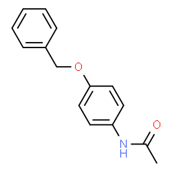 ChemSpider 2D Image | N-[4-(Benzyloxy)phenyl]acetamide | C15H15NO2