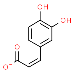 ChemSpider 2D Image | (2Z)-3-(3,4-Dihydroxyphenyl)acrylate | C9H7O4