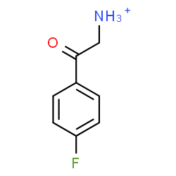 ChemSpider 2D Image | 2-(4-Fluorophenyl)-2-oxoethanaminium | C8H9FNO