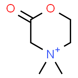 ChemSpider 2D Image | 4,4-Dimethyl-2-oxomorpholin-4-ium | C6H12NO2