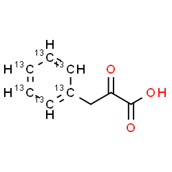 ChemSpider 2D Image | 2-Oxo-3-(~13~C_6_)phenylpropanoic acid | C313C6H8O3