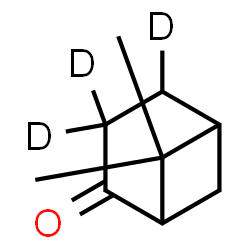 ChemSpider 2D Image | 6,6-Dimethyl(3,3,4-~2~H_3_)bicyclo[3.1.1]heptan-2-one | C9H11D3O