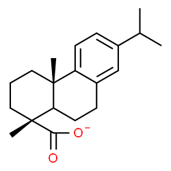 ChemSpider 2D Image | (5xi)-Abieta-8(14),9(11),12-trien-18-oate | C20H27O2
