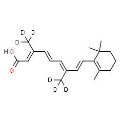 ChemSpider 2D Image | (19,19,19,20,20,20-~2~H_6_)Retinoic acid | C20H22D6O2
