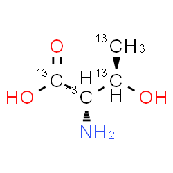 ChemSpider 2D Image | L-(~13~C_4_)Threonine | 13C4H9NO3