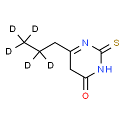 ChemSpider 2D Image | 6-[(2,2,3,3,3-~2~H_5_)Propyl]-2-thioxo-2,5-dihydro-4(3H)-pyrimidinone | C7H5D5N2OS
