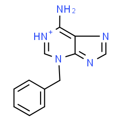 ChemSpider 2D Image | 6-Amino-3-benzyl-3H-purin-1-ium | C12H12N5