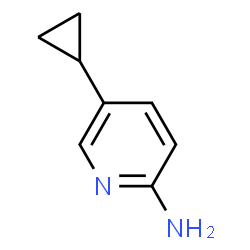 ChemSpider 2D Image | 5-Cyclopropyl-2-pyridinamine | C8H10N2