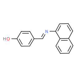 ChemSpider 2D Image | 4-[(E)-(1-Naphthylimino)methyl]phenol | C17H13NO