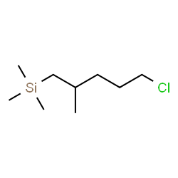 ChemSpider 2D Image | (5-Chloro-2-methylpentyl)(trimethyl)silane | C9H21ClSi