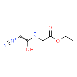 ChemSpider 2D Image | 2-[(2-Ethoxy-2-oxoethyl)amino]-2-hydroxyethenediazonium | C6H10N3O3