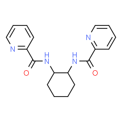 ChemSpider 2D Image | N,N'-1,2-Cyclohexanediyldi(2-pyridinecarboxamide) | C18H20N4O2