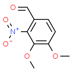 ChemSpider 2D Image | 3,4-Dimethoxy-2-nitrobenzaldehyde | C9H9NO5