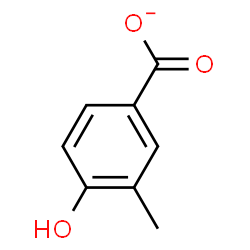 ChemSpider 2D Image | 4-Hydroxy-3-methylbenzoate | C8H7O3