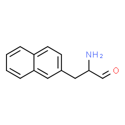 ChemSpider 2D Image | 2-$l^{2}-azanyl-3-(2-naphthyl)propanal | C13H12NO