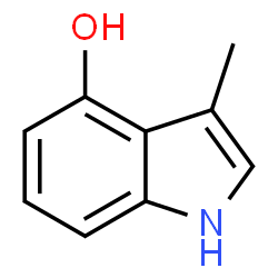 ChemSpider 2D Image | 3-methyl-1H-indol-4-ol | C9H8NO